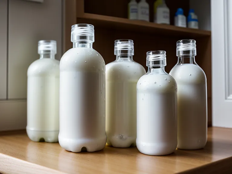 A collection of various oral probiotic bottles inside a bathroom cabinet.