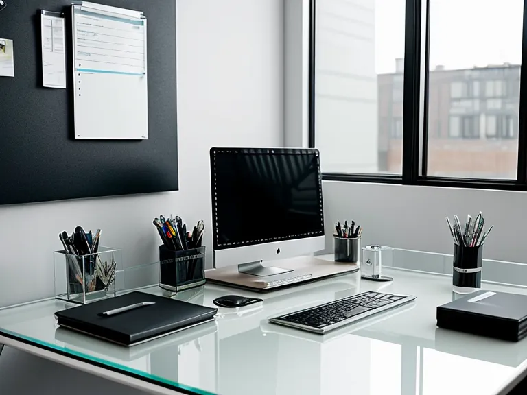 ProDentim bottle on a remote worker's desk next to a laptop.